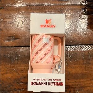 Just Released 2025 - Stanley Keychain/Christmas Ornament -Strawberry Cream Twist